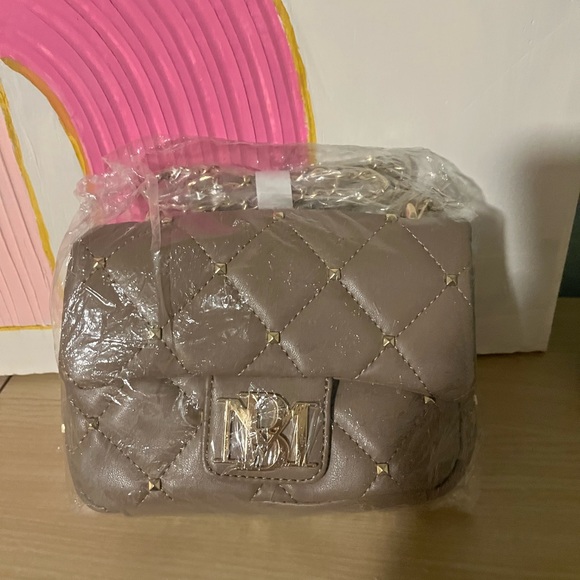 Badgley Mischka Taupe Quilted Crossbody (NWT) - Picture 3 of 3